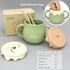 Honey Pot 2-in-1 Silicone Training Cup 8.5oz, Baby Sippy Cup with Straw & Snack Cup for 6 months+ Straw Cup for Baby Boy Gift, Toddler Smoothie Cu...