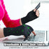 2 Pairs Copper Arthritis Gloves for Carpal Tunnel Pain Relief, Compression Gloves to Alleviate Hand Pain,Swelling,Fingerless Typing Gloves for Rhe...