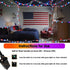 SANJICHA Red White and Blue Lights, 100 LED 33FT 4th of July Decorations Lights, 8 Modes Clear Wire Waterproof Patriotic Light for Independence Da...