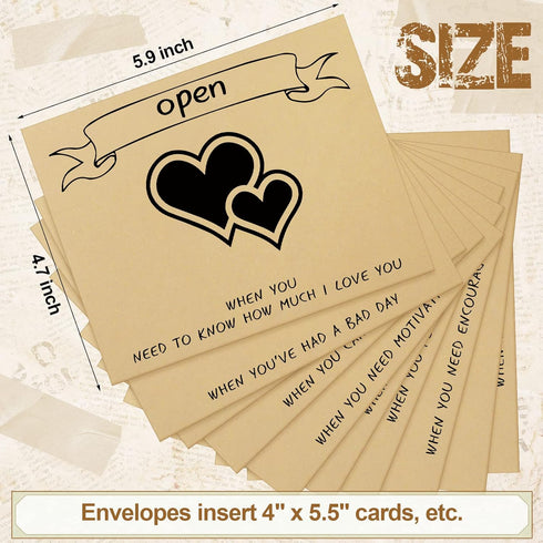 20 Pieces Open When Envelopes, University College Gift, Leaving Home Gift, Graduation Gift, Custom Going Away Gift, College Daughter Son Gift(Cute...