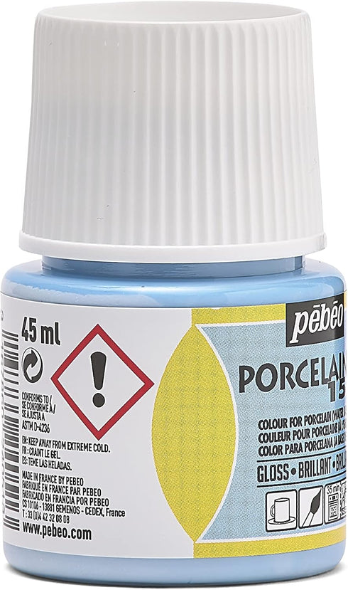 Pebeo Porcelaine 150, China Paint, 45 ml Bottle - Pastel Blue...