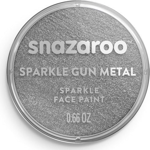 Snazaroo Sparkle Face and Body Paint, 18.8g (0.66-oz) Pot, Sparkle Gun Metal...