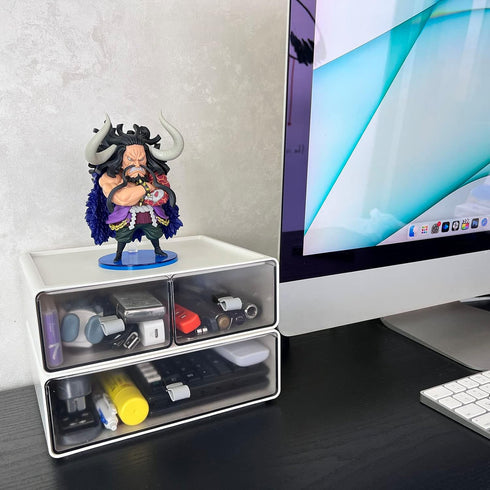 Desk Drawer Storage Box, Stackable Design, Stationery/Office Supplies Organizer, Plastic Cosmetic Organizer.For Stationery/Office Supplies/School/...