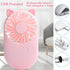 Mini Portable Fan Powerful Small Personal Desk Fan Handheld Fan Speed Adjustable USB Rechargeable Fan Pocket Fan Eyelash Fan for Women Girls Home ...
