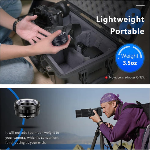 Neewer Lens Mount Adapter for M42 Lens to Sony NEX E-Mount Camera,fits Sony A7 A7S/A7SII A7R/A7RII A7II A3000 A6000 A6300 NEX-3 NEX-3C NEX-5 NEX-5...