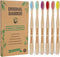 Toothbrushes, BPA Free Soft Bristles 6 Pack Biodegradable Eco-Friendly Sustainable Natural Bamboo Charcoal Tooth Brush for Dental Hygiene Gum Care...