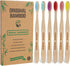 Toothbrushes, BPA Free Soft Bristles 6 Pack Biodegradable Eco-Friendly Sustainable Natural Bamboo Charcoal Tooth Brush for Dental Hygiene Gum Care...