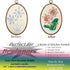 FONNUY Ribbon Embroidery 3D Flowers Pattern Design Kit Embroidery DIY Handwork Set Oval Home Decoration (Pink Crabapple)......