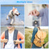 4 Pack Waterproof AirTag Secure Holder with Wire Cable, Airtag Lock Case Compatible with Apple AirTag, Anti-Lost Protective Case for Luggage, Keys...