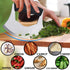 KAYCROWN Mezzaluna Knife Pizza Cutter Salad Chopper - Stainless Steel Sharp Rocker Ulu Knife with Protective Cover for Cutter Pizza, Meat, Vegetab...