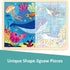 48 Piece Puzzles for Kids Ages 3-5 with Unique Puzzle Pieces, Wooden Jigsaw Puzzle for 3 4 5 6 7 8 Year Old, Ocean Animal Toddler Puzzles for Kids...