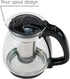 Glass Teapot with Removable Infuser & Protection Base, Tea Maker Serving Pot for Blooming Tea Loose Leaf Tea - 1350ml/47oz...