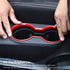 CheroCar for JK Front Water Cup Holder Trim Cover for Jeep Wrangler JK JKU & Unlimited 2010-2018, ABS Interior Decor (Red)...