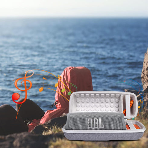 Khanka Carrying Case Replacement for JBL Charge 4/5 Waterproof Portable Bluetooth Speaker. Extra Room for Charger and USB Cable (Gray)...