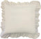 FRESH IDEAS Bedding Eyelet Ruffled Pillow Sham Euro, Ivory...
