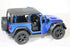 KiNSMART 2018 Jeep Wrangler Rudicon Hard Top Blue 5" 1:34 Scale Die Cast Metal Model Toy w/ Pullback Action...
