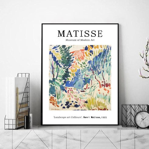 Henri Matisse Wall Art Prints - Matisse Canvas Wall Art Picture Matisse Landscape Poster Henri Matisse Exhibition Poster Matisse at Collioure Prin...