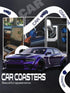 WOCOCN Car Coasters,Cup Holder Coasters for Car,2.75inch Anti Slip and Absorbent,Cute Accessory Decor for Cup Holder,Pack of 2 (Blue Sky)...