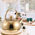 Cabilock Stainless Steel Teapot 1000ML Teapot with Removable Infuser & Spout Filter, Thicken Tea Kettle Stovetop Safe Teapot Infuser Kettle for Co...