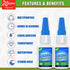 Ceramic Super Glue - 2Pack 20g Rapid-Setting Adhesive for Porcelain & Pottery Repair | Waterproof, High Strength for Dishes, Tiles, DIY Crafts...