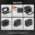 NEEWER Video Rig Cage Compatible with GoPro Hero 12 11 10 9 Light Mod Max Lens Mod, Durable Plastic with 3.5mm Media Audio Mic Adapter Mount, Cold...