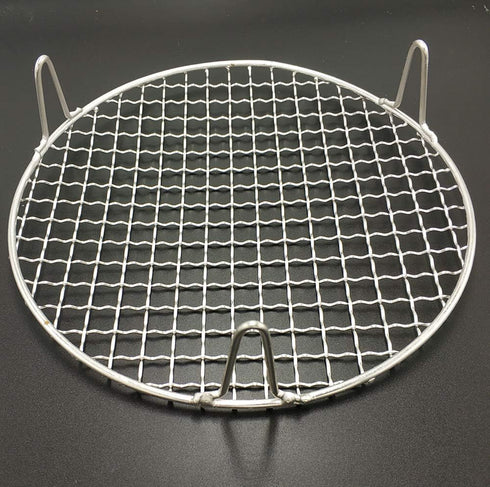 Round Barbecue Wire Rack with 2" Height Legs Dia 9.5" Multi-Purpose Grill Cooling Rack for Airfryer Instant Pot/Pressure Cooker Heavy Duty Stainle...