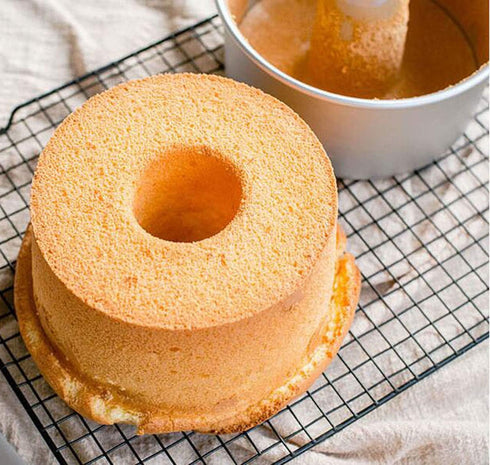 6 Inch Angel Food Cake Pan with Removable Bottom, Aluminum Round Tube Pan Chiffon Cake Mold Baking Tin...