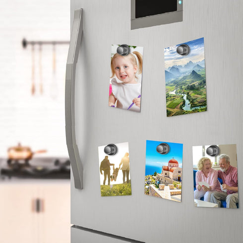 12Pack Refrigerator Magnets Strong Fridge Magnets Small Magnets, Magnetic Push Pins Whiteboard Magnets Small Neodymium Magnets for Whiteboard Offi...
