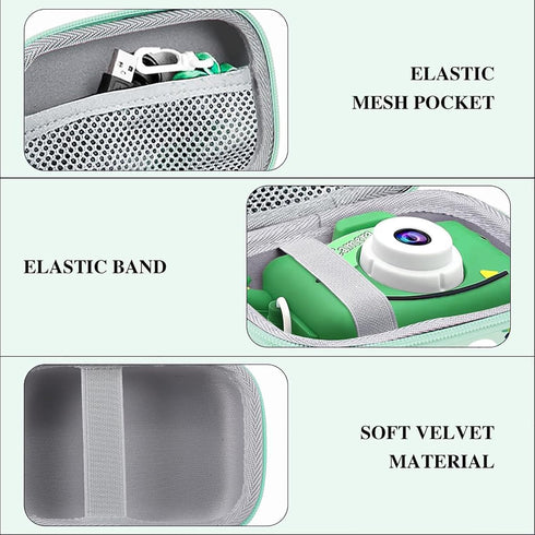 Leayjeen Kids Camera Case Compatible with Goopow/Mgaolo/HOOMOON/Hangrui Kids Camera Toys and Children Digital Video Camcorder Camera,Best Easter B...