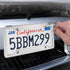 2 Pcs 4 Holes Stainless Steel License Plate Frame?Car License Plate Holder Bracket with Mount Hardware ?Screw? Caps Cover Set Car Accessories...