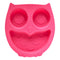 Suction Silicone Baby Plate/Bowl- Child Divided Plates Toddler and Kids Non-Slip Grip Dish Safe for Microwave, Oven, and Dishwasher - Owl (Pink)...