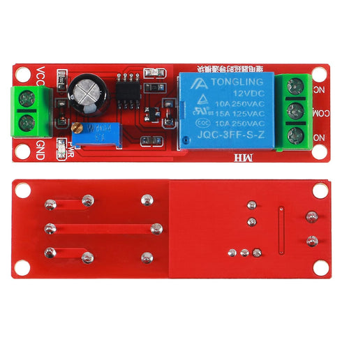 10PCS DC 12V NE555 Delay Timer Relay Switch Module Adjustable 0-10 Seconds Constant Current Regulator Timer Delay Converter for Automotive Control...
