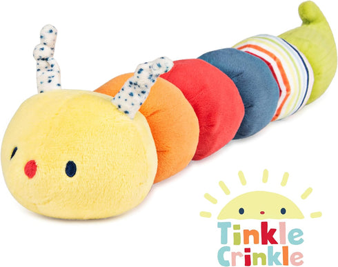 GUND Baby Tinkle Crinkle Collection Essential Caterpillar Stuffed Animal Sensory Plush, 14”...
