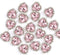 Heart Rhinestones 20pcs Sew-on Buttons Embellishments with Diamond, 14mm Heart Rhinestones Flatback, Pink...