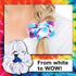 Tulip Scrunchies 4 Pack Tie Dye Accessory, 4 Count (Pack of 1), White...