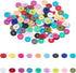 PH PandaHall 4500pcs Polymer Clay Beads 6mm Vinyl Disc Beads 18 Colors Heishi Beads Flat Silicon Beads for Hawaiian Friendship Earring Choker Brac...