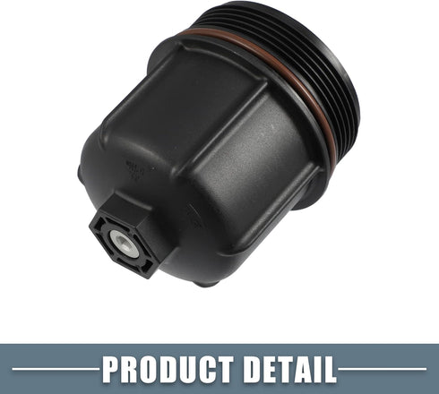 Engine Oil Filter Housing Cover Cap 079115433C for Audi A8 S6 S7 S8 4.0L V8 2013-2018 Plastic Black...