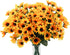Uieke 6 Bundles Sunflowers Artificial Flowers Daisy Mums Fake Flowers Outdoor UV Resistant No Fade Fall Flowers 24 Stems Greenery Shrubs Indoor Ou...