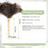 Ostrich Feather Duster, 16-Inch, 2-Pack, Reusable Design for Effortless Cleaning of Delicate Items, Antiques, Electronics, and More – Ideal for Ho...