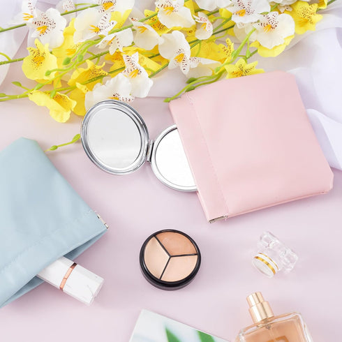 2PCS Small Makeup Bag for Purse Mini Portable Cosmetics Pouches Organizers Travel Coin Lipstick Storage Accessories for Jewelry Cards Earphones Pi...