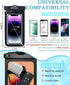 Universal Waterproof Phone Pouch 3 Pack, IPX8 Phone Water Protector Pouch Case Bag Lanyard Compatible iPhone 14 13 12 Pro Max Samsung Galaxy S22, ...