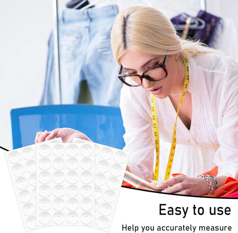 72Pcs Non-Slip Silicone Grips for Quilt Templates, Non-Slip Adhesive Rings, Quilting Rulers Sewing Rulers, Non-Slip Ruler Grip Rings, Adhesive Bac...