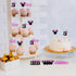 Pink Glitter Mini Mouse Inspired Cupcake Toppers with Bow - Kids Girls 3rd Birthday Baby Shower Party Cupcake Decorations - Cartoon Theme Pink Mou...
