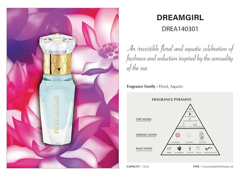 Swiss Arabian Dream Girl For Women - Luxury Products From Dubai - Long Lasting Personal Perfume Oil - A Seductive, Exceptionally Made, Signature F...