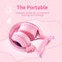 POWMEE M1 Kids Headphones Wired Headphone for Kids,Foldable Adjustable Stereo Tangle-Free,3.5MM Jack Wire Cord On-Ear Headphone for Children (Pink...