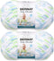 Bernat Baby Blanket Funny Prints Yarn - 2 Pack of 300g/10.5oz - Polyester - 6 Super Bulky - 220 Yards - Knitting/Crochet......