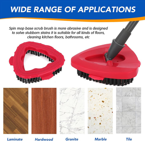 Spin Mop Scrub Brush Head for O Ceda EasyWring 1-Tank System – Hard Bristle Brush scrub attachment for oceda scrubber mop head for Bathroom, Kitch...