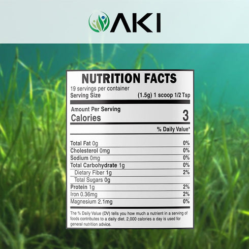 AKI Blue Spirulina Powder Pack- Loaded with Antioxidants | Vegan & Authnetic Food Coloring - Ideal for Making Smoothies, Ice Cream, Yogurt or Past...