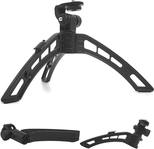 Foldable Mini Tripod Stand for DSLR Cameras and Webcam with 1/4 Thread Padded on Surface and Leg Bottom Light Weight but Heavy Duty for Vlogging a...
