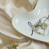 CHOOLD Original Ceramic Heart Shape Ring Dish Holder Jewelry Tray Dish Trinket Holder Jewelry Holder Home Decor Dish Wedding Birthday Xmas Gift...